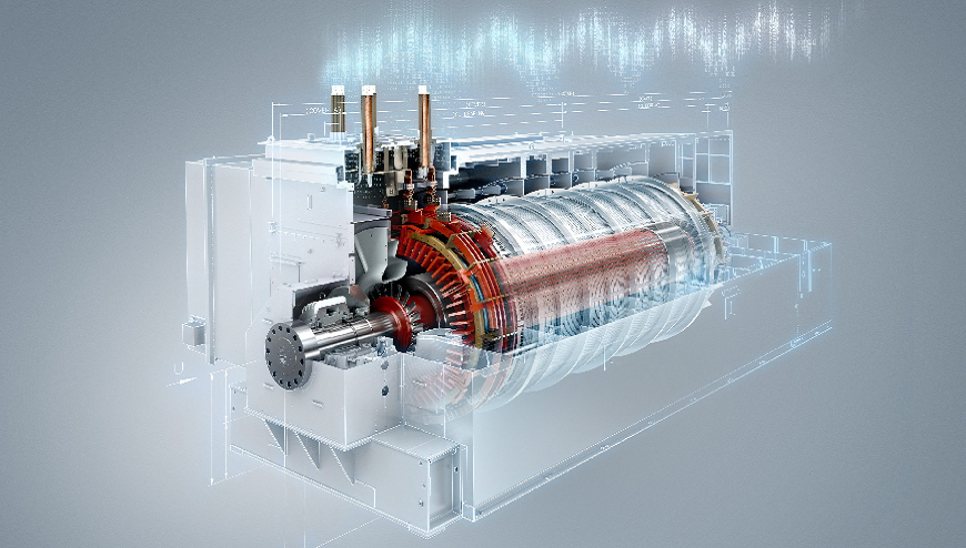 Generator cross section image